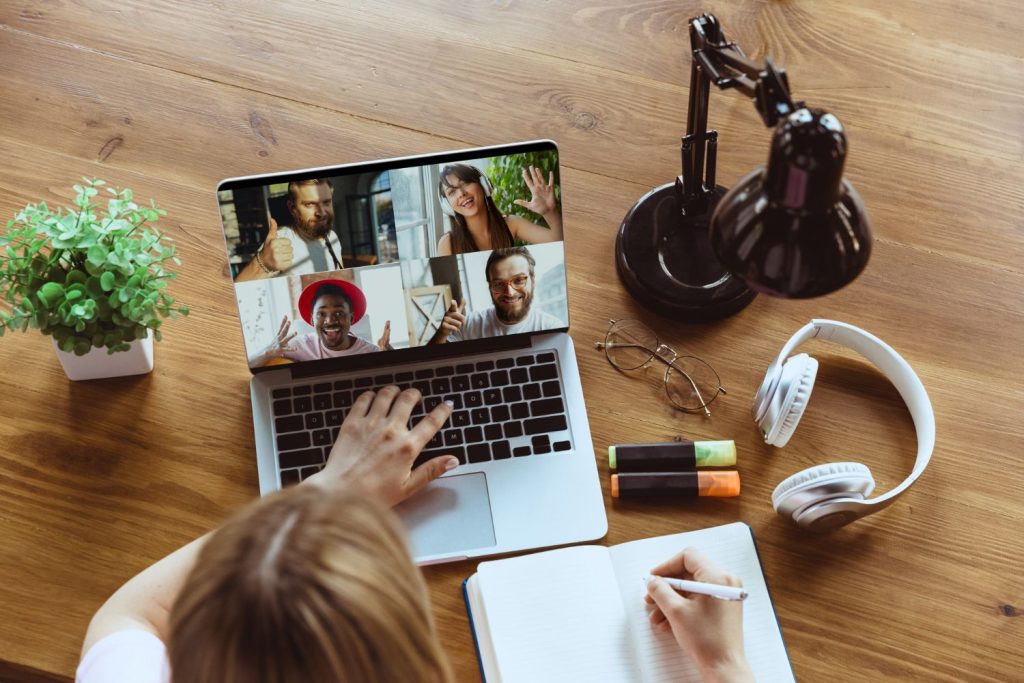 remote meeting woman working from home during coronavirus covid 19 quarantine remote office concept.jpg